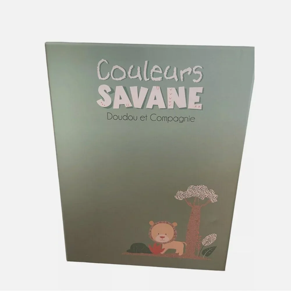 DouDou Et Compagnie Paris Couleurs Savane Lion Baby Security Blanket